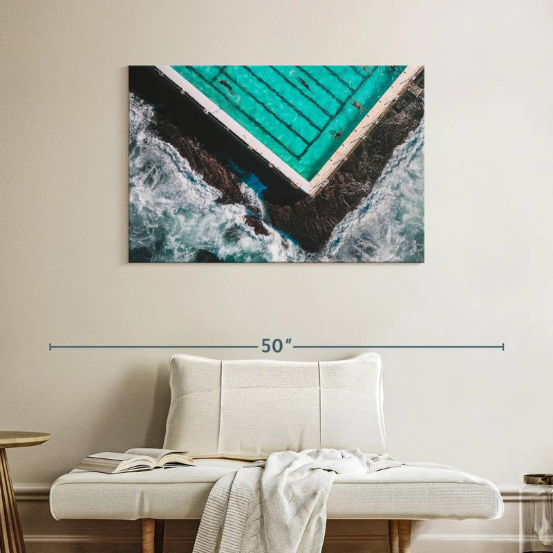Rorry The Pool By The Beach, 26" H x 39" W