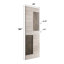 Porte de grange coulissante en bois de pin naturel 84 po H S Series avec quincaillerie d'installation-69957463-86863031