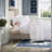 Cooling Queen Cotton Blend Sheets & Pillowcases, Modern White for Home