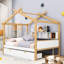 House Bed With Drawers And Shelves-991578873