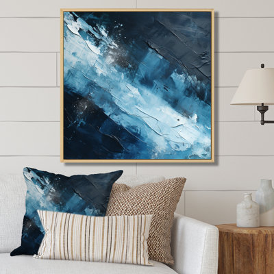 Northern Sky Blue Harmony I Framed On Canvas Print