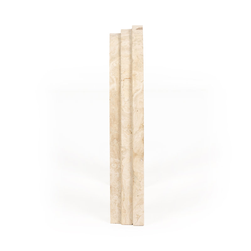 Rockwell 2 Piece Travertine Arches Set, White Travertine