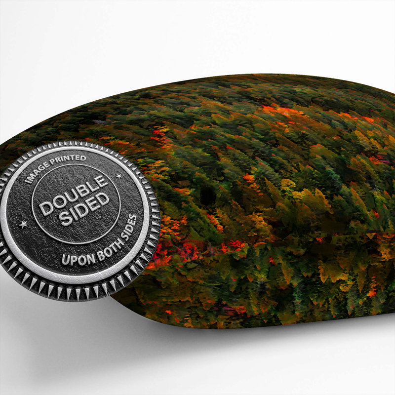 Square Cushion, 55 x 55 cm, Green/Black/Red