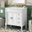 30-Inch Modern Bathroom Vanity, Solid Wood Frame + Mdf, 2 Doors 3 Drawers-293174035-293174033