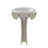 32" Tall White U-Shaped Vitreous China Pedestal Bathroom Sink with Overflow