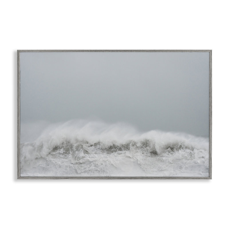 Giclée encadrée Cresting Wave Abstraction, design par Jade Sharp Photo, Estampe numérique Farmhouse, H 20 po x l 30 po