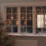 Fairy Lights Remote Control Hanging Star and Moon Lights with 138 LEDs