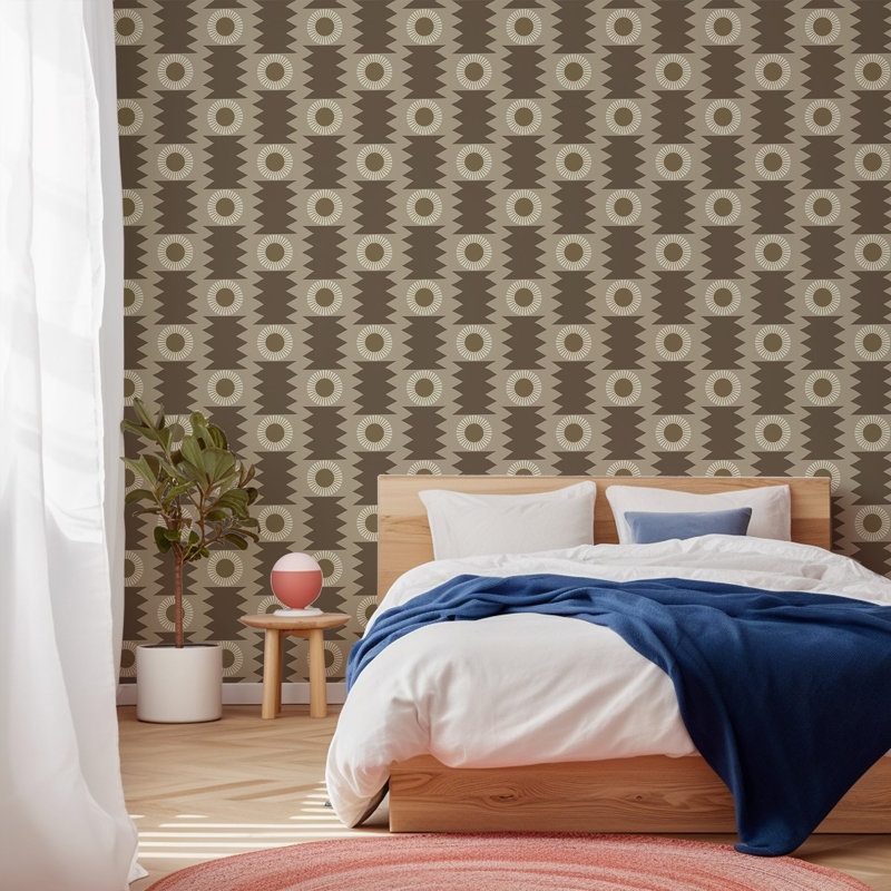 Drystone - papier peint ombre, Umber, Self-Adhesive, Peel & Stick