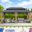 Stratford 12’ X 20’ Aluminum Galvanized Hard Top Gazebo,Double Roof With Curtain, Netting, LED Lighting And Charging Port-110299034