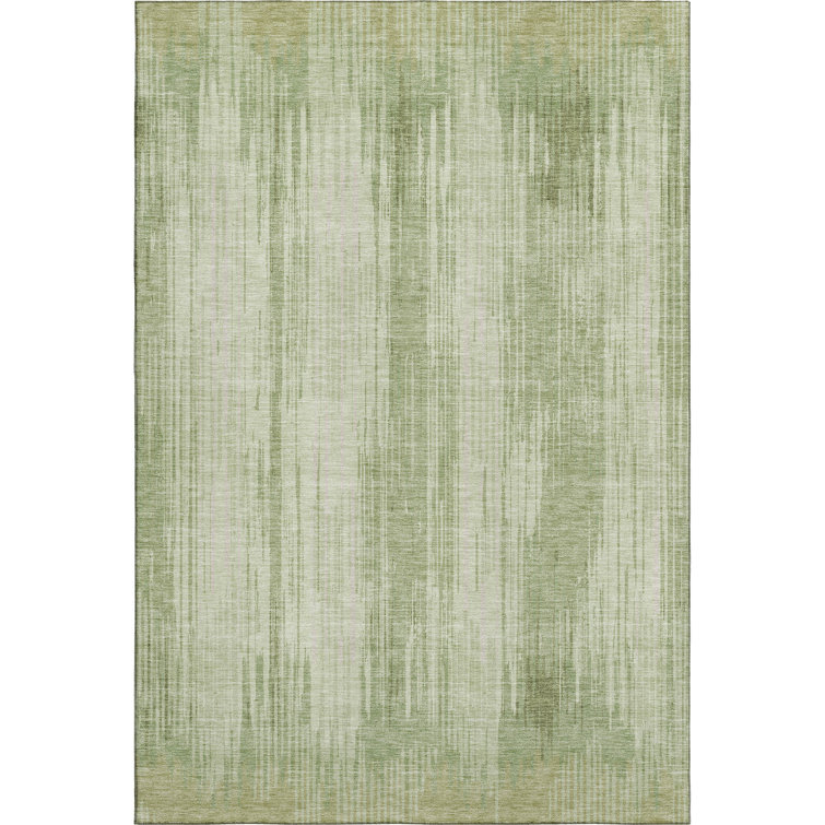 Premium Machine Washable Prisco Aloe Rug