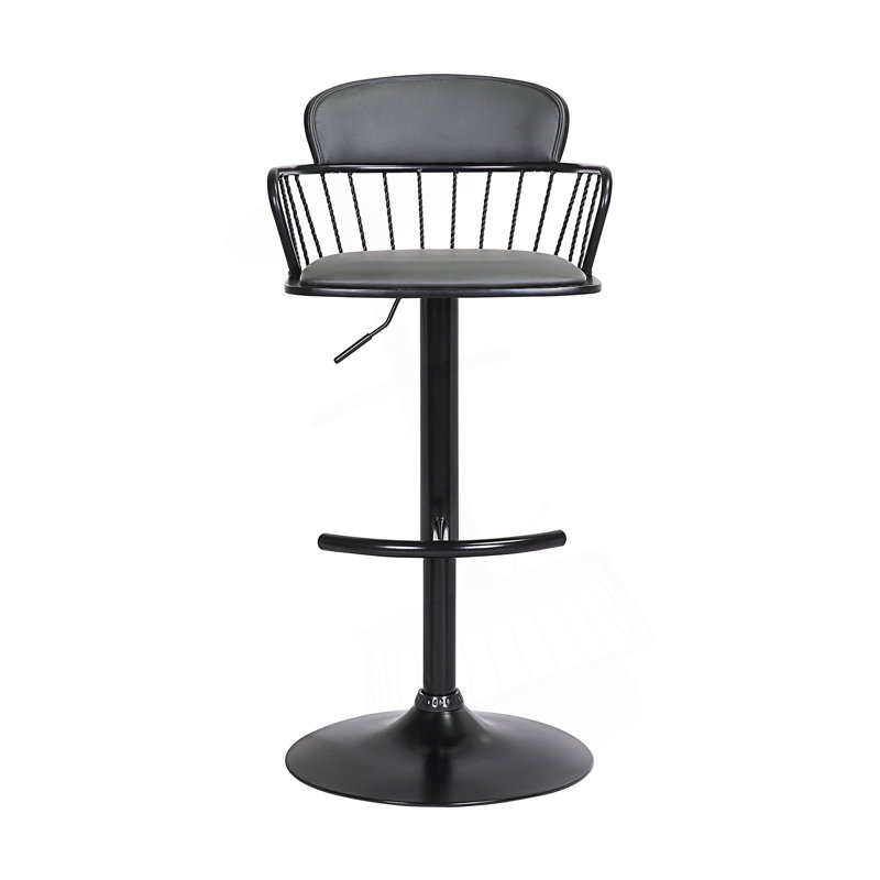 Tabouret de bar réglable avec fonction pivotante