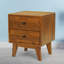 Table de chevet en bois massif à 2 tiroirs Acacia Silvia-781042493