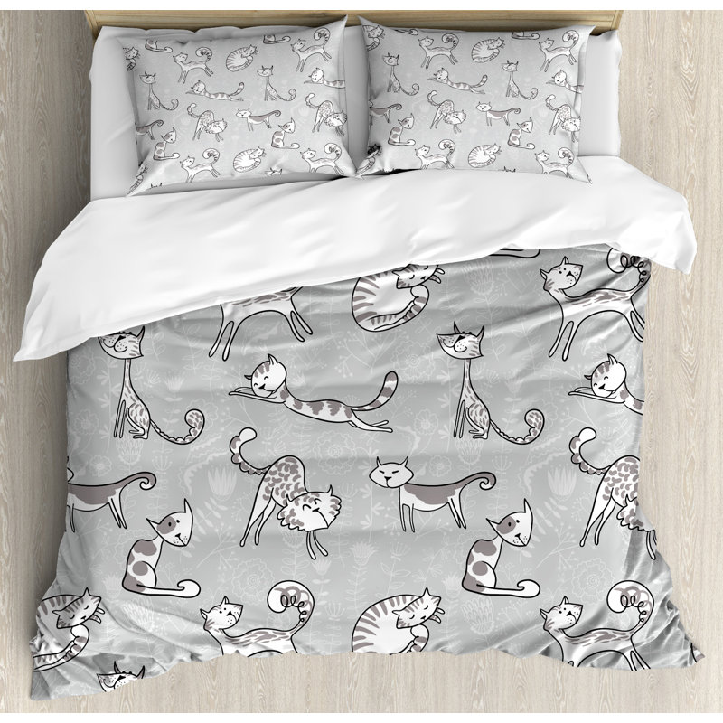 Modern & Contemporary Polyester Paisley Duvet Cover, King