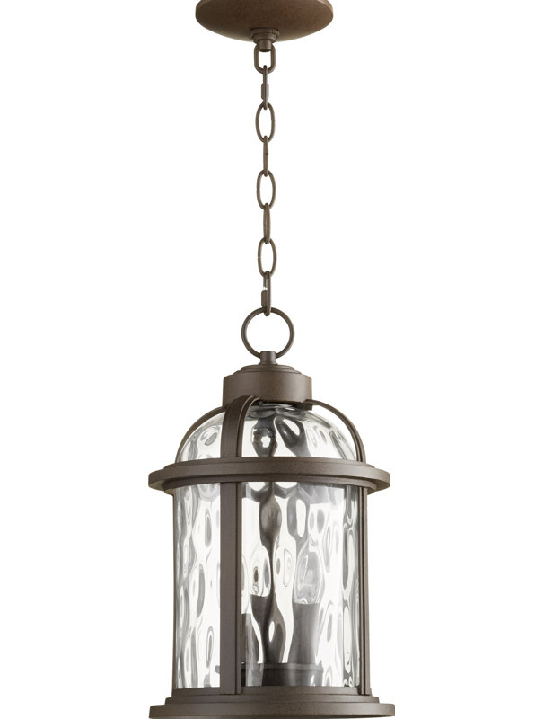 Luminaire suspendu pour lanternes 3 lumières Spafford, Bronze huilé