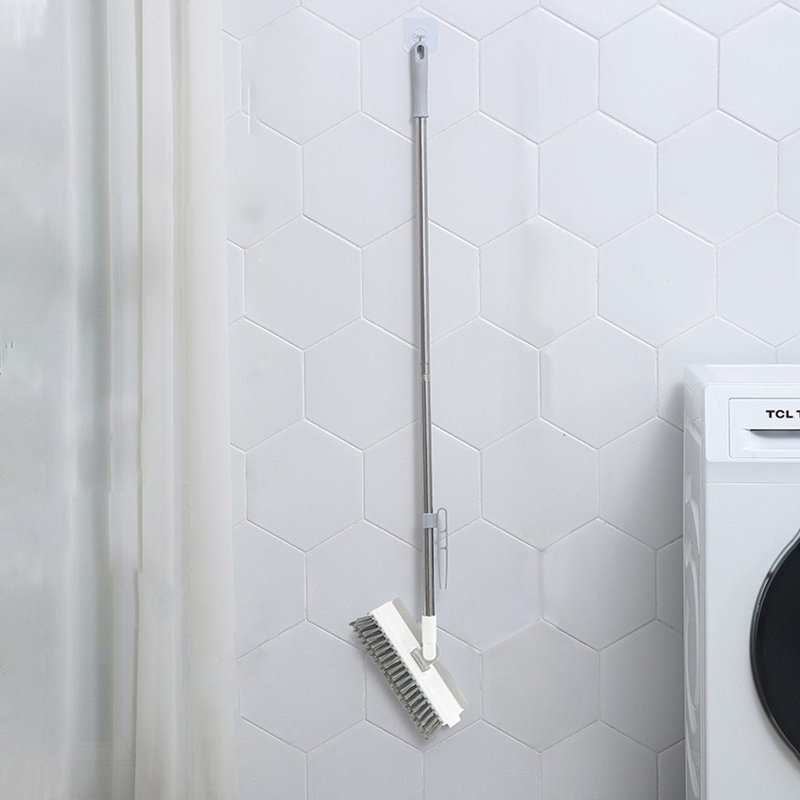 Floor Scrub Brush Long Handle 4 In 1 Scrape