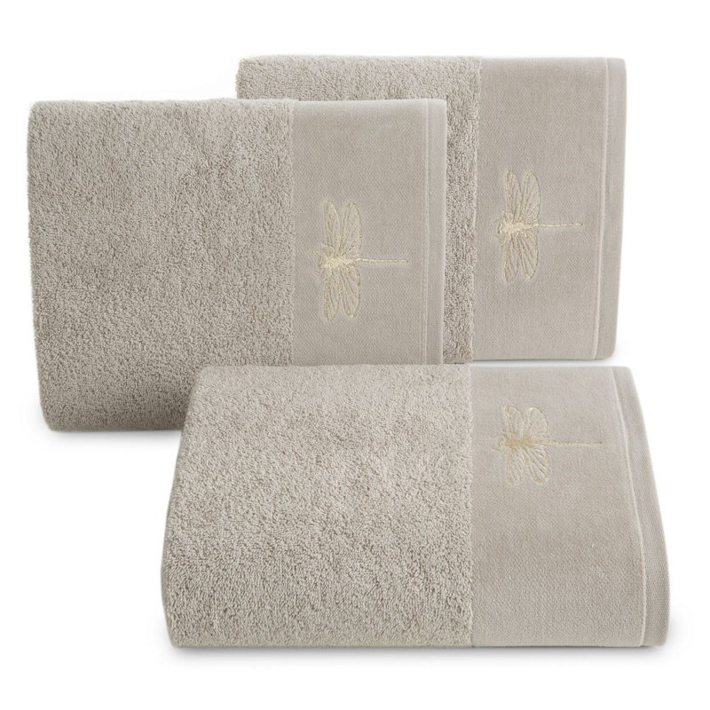 Custar Midweight Jacquard Hand Towel, Beige
