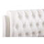 Lit double blanc avec construction, apparence élégante et espace de rangement pratique, construction solide et contemporaine, espace en mousse douce