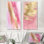 «Blush and Gold Brushstroke Elegance», art mural moderne à 2 panneaux en métal