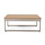 Table de coin et table basse en aluminium kaki, P 30,04 po, l 26,72 po, aluminium kaki massif 46,01 lb, profond, large, haut