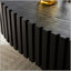 Table basse moderne fabriquée à la main Ellipse avec piédestal robuste pour les petits salons et les chambres à coucher, longueur 43,7 pouces-133420000