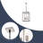 4-Light Dimmable Lantern Square/Rectangle Chandelier Black And Brushed Nickel Finished.