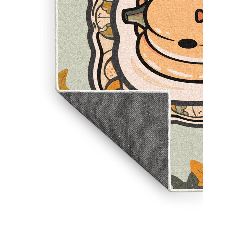 Tapis de vacances d'Halloween The Holiday Aisle®, Rectangulaire 3 pi x 5 pi