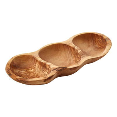 Alpen Home Bester Wood Divided Serving Dish