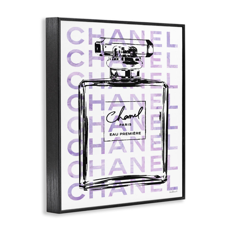 Bouteille de parfum Glam, L 24 po x H 30 po, Noir, noir, noir, noir