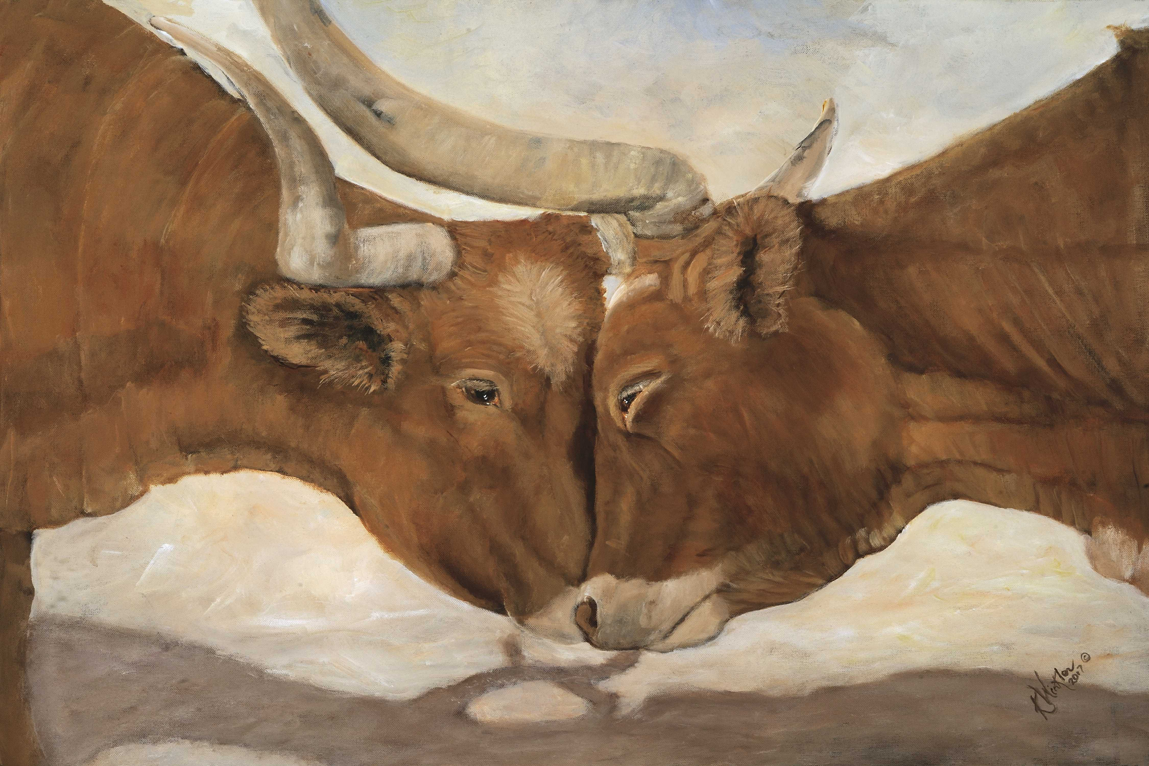 Rosalind Wheeler Hook ''Em Horns II | Wayfair