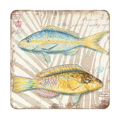 Sous-verre poissons
