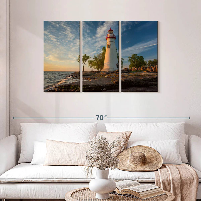 Marblehead lighthouse aglow Aletra, H 28 po x l 45 po