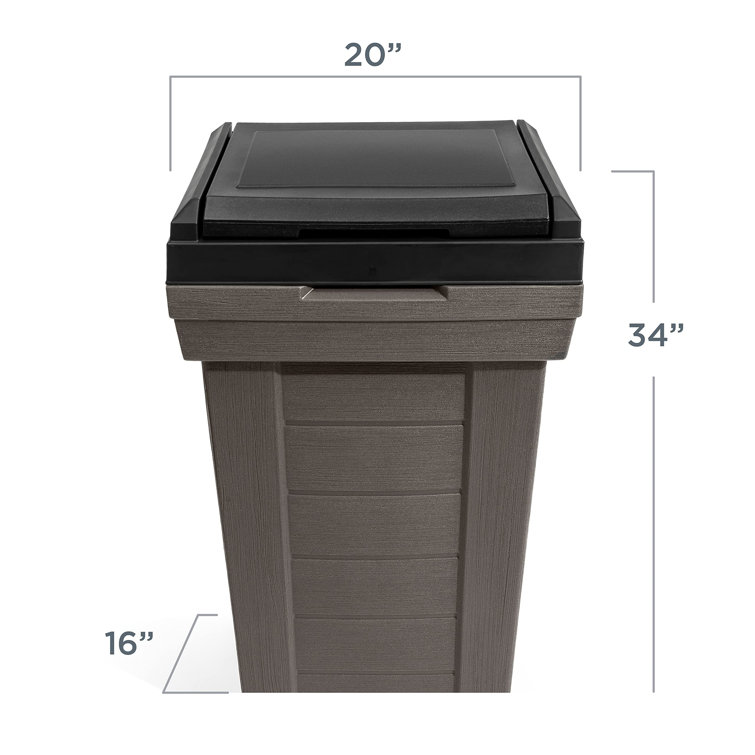 Suncast Suncast 30 Gallon Manual Lift Trash Hideaway Container