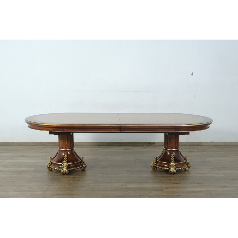 Manfro Extendable Solid Wood Base Dining Table