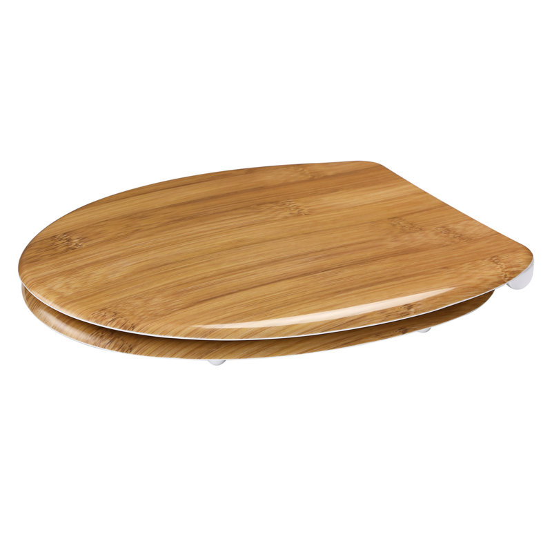 Bamboo Elongated Standard Toilet Seat