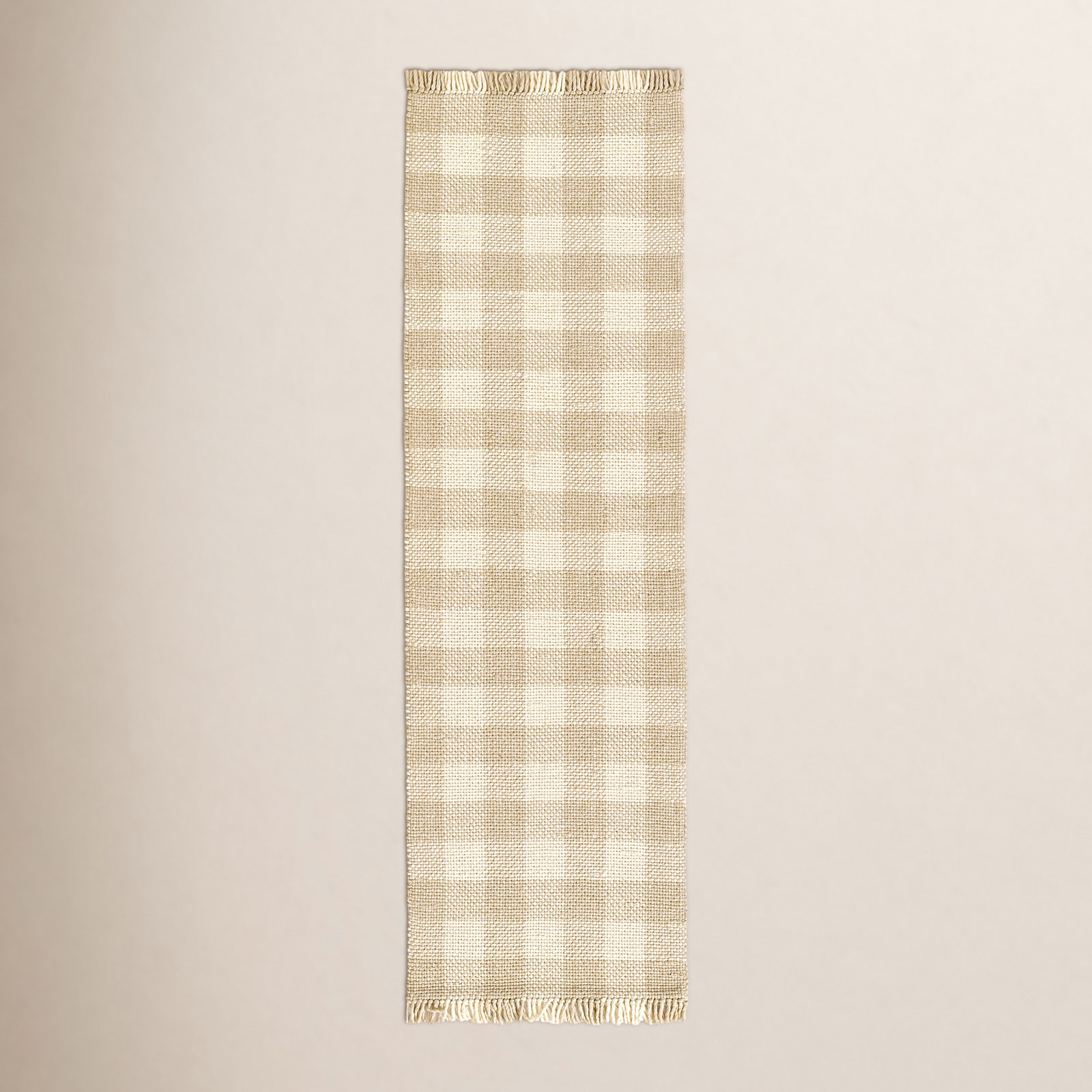 Cosette Hand-Woven Plaid Rug, Runner 2'6" x 8'