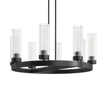 Dominique 8 - Light Metal Dimmable Chandelier