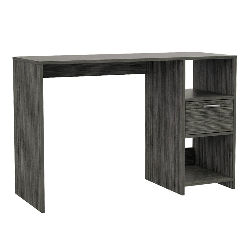Bureau d'ordinateur, un tiroir, deux tablettes