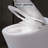 Smart Toilet One Piece Elongated 1/1.28 GPF Tankless Toilet with Adjustable Temp Heated Seat, Auto Flush & Foot Kick Flush, Knob Control, Power Outage Flushing, Night Light