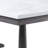 Adest Rectangular Faux Marble Top Dining Table