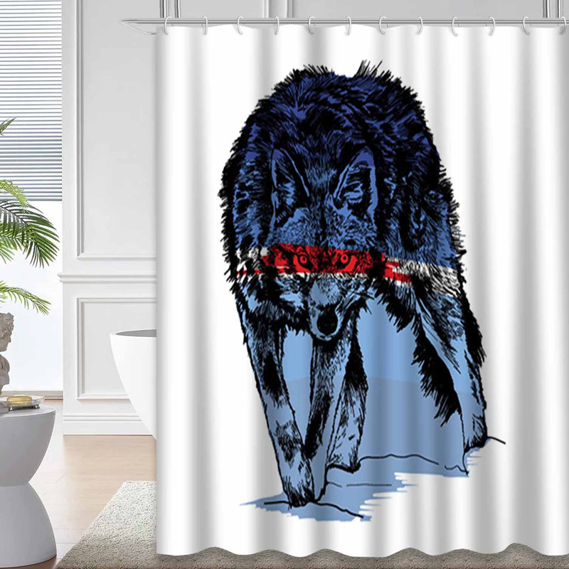 Rideau de douche Wild Forest, L 72 po x l 72 po
