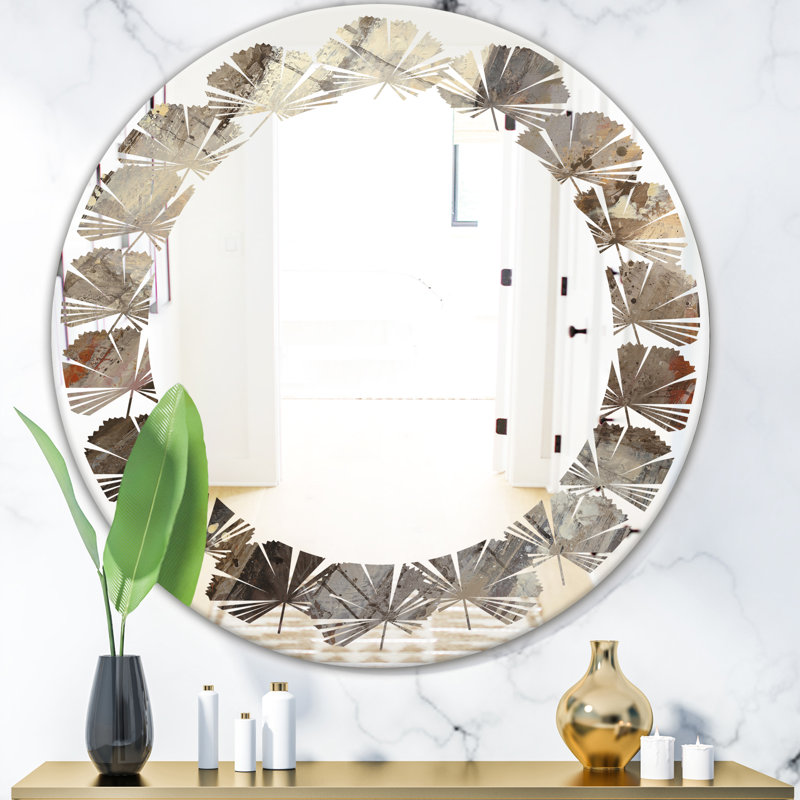 Miroir mural sans cadre Fire and Ice Minerals III, 23,6 po x 23,6 po