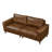79" Faux Leather Square Arm Sofa-164125893