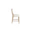 De 2 tabourets de comptoir de couleur sable - Siège rembourré pour le confort en bois massif + tabouret de hauteur 2, coloré, avec assise