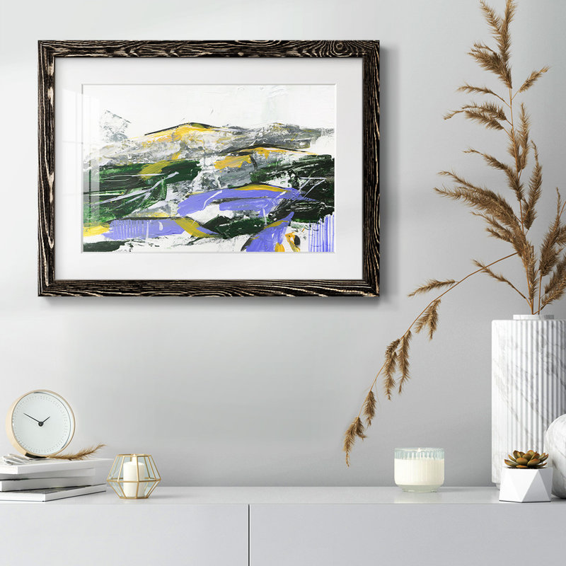 " Silent Mountain II ", Black, 28" H x 42" W x 1.5" D