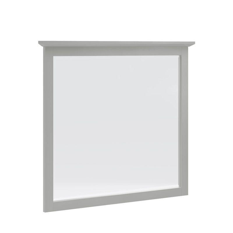 Miroir rectangulaire pour commode Monza, Gris éléphant