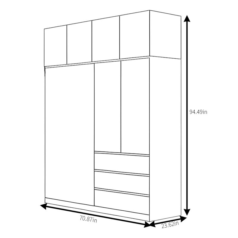 Hornsea, H 94,49 po x l 70,87 po x P 23,62 po