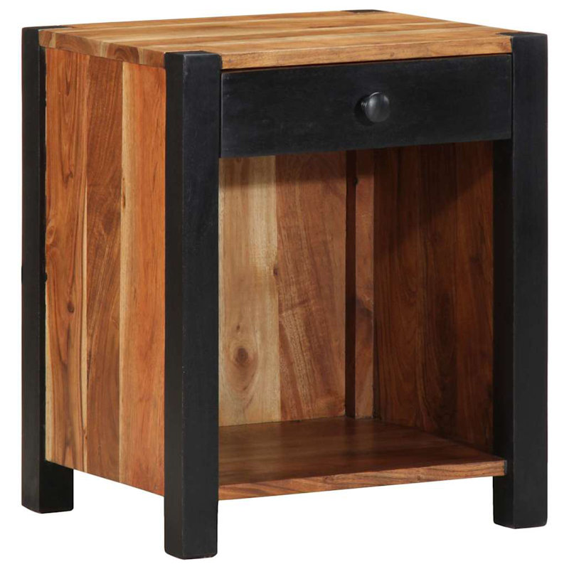 40cm W Solid Wood Bedside Table