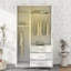 Armoire-penderie 3 portes avec DEL et 3 tiroirs