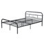Cosima UK Double - DE 135 X 190 Cm Metal Bed-94816098