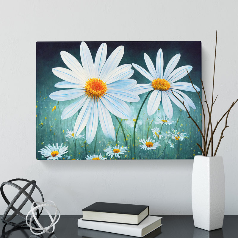 Daisy Flower Vol.2 - Wrapped Canvas, 40cm H x 60cm W x 3cm D